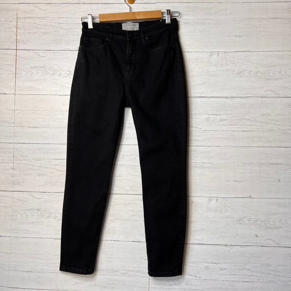 Everlane Jeans Womens Size 27 Black Ankle Denim Tapered Everyday Simple